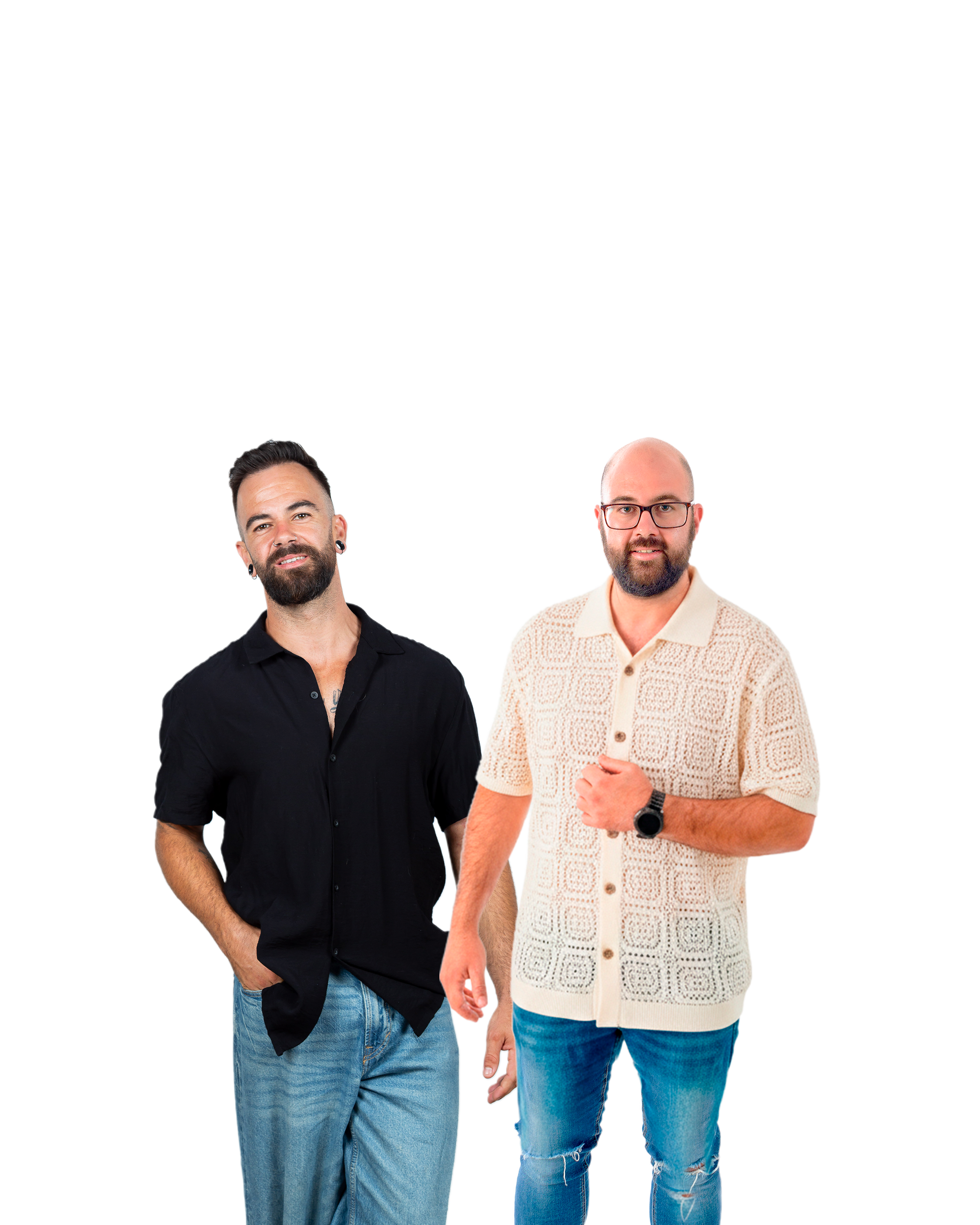 Los dos integrantes de The Bergi Brothers